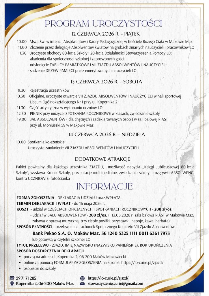 VII ZJAZD ABSOLWENTÓW